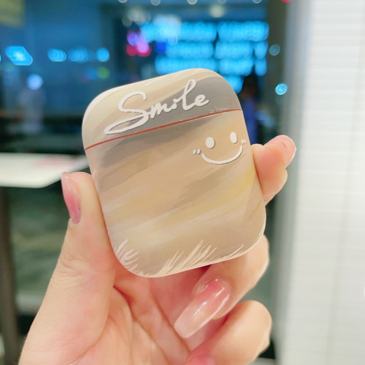 For AirPods 2 / 1 Smile Clouds Earbuds Box Frosted TPU Case(Green) - For AirPods 1/2 by PMC Jewellery | Online Shopping South Africa | PMC Jewellery | Buy Now Pay Later Mobicred