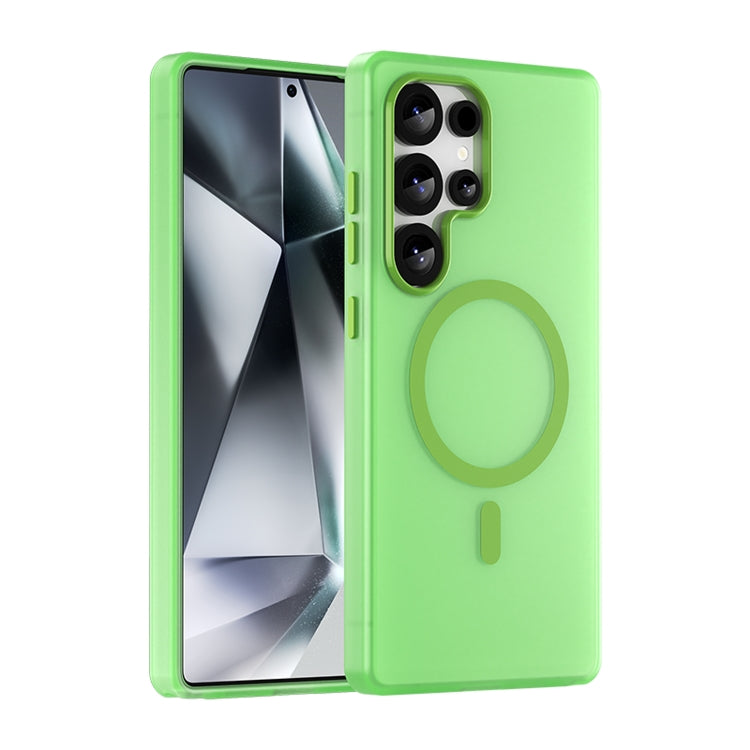 For Samsung Galaxy S25 Ultra MagSafe Frosted Translucent TPU + PC Full Coverage Phone Case(Green) - Galaxy S25 Ultra 5G Cases by PMC Jewellery | Online Shopping South Africa | PMC Jewellery | Buy Now Pay Later Mobicred