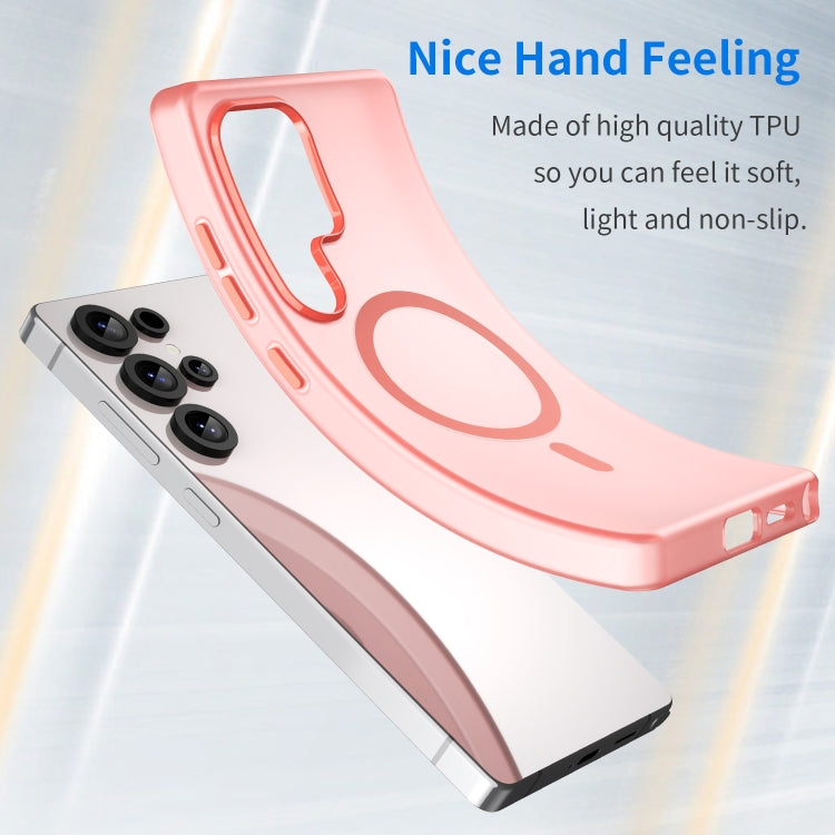 For Samsung Galaxy S25 Ultra MagSafe Frosted Translucent TPU + PC Full Coverage Phone Case(Red) - Galaxy S25 Ultra 5G Cases by PMC Jewellery | Online Shopping South Africa | PMC Jewellery | Buy Now Pay Later Mobicred