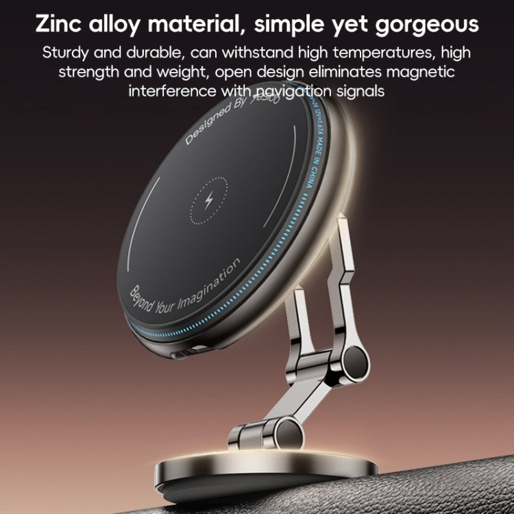 Yesido C306 15W Car Magnetic Wireless Charging Holder(Black) - free shipping - PMC TechLife - Order now!