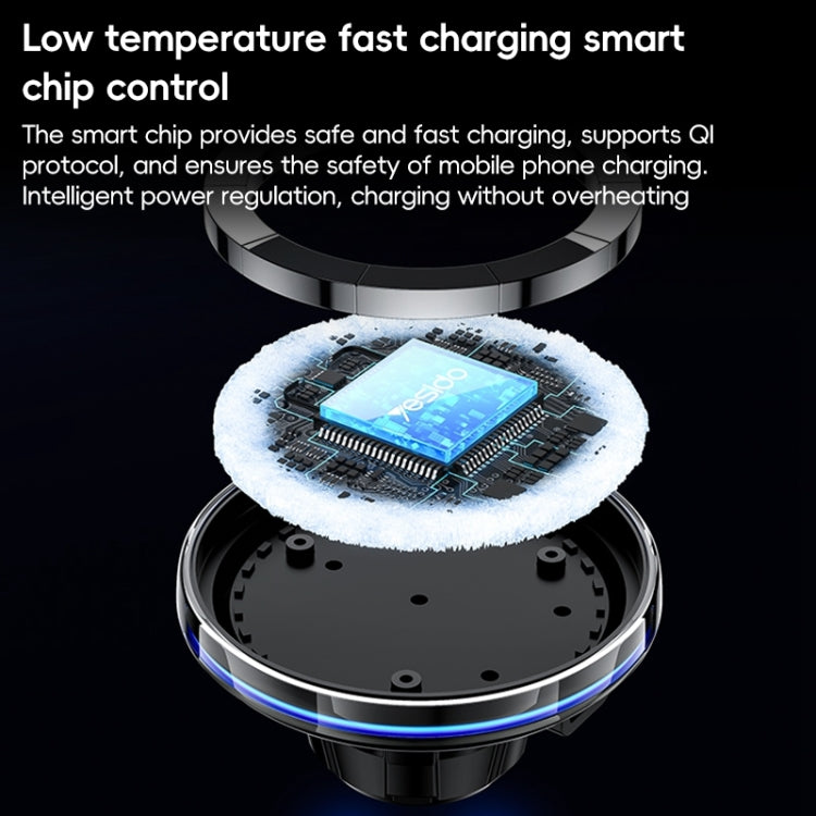 Yesido C308 15W Air Outlet Car MagSafe Magnetic Wireless Charging Holder(Black) - free shipping - PMC TechLife - Order now!