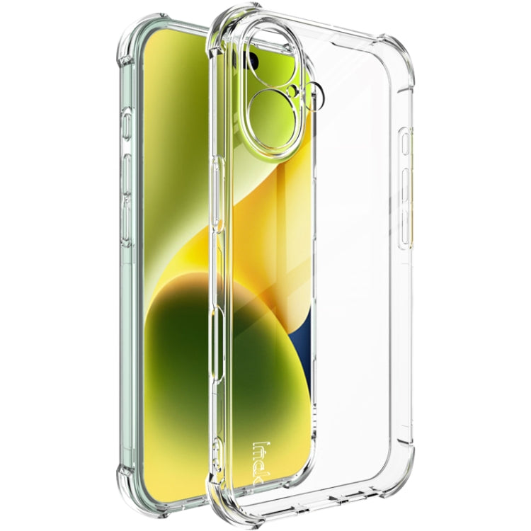 For iPhone 16 imak Shockproof Airbag TPU Phone Case(Transparent) - iPhone 16 Cases by imak | Online Shopping South Africa | PMC TechLife | Buy Now Pay Later Mobicred