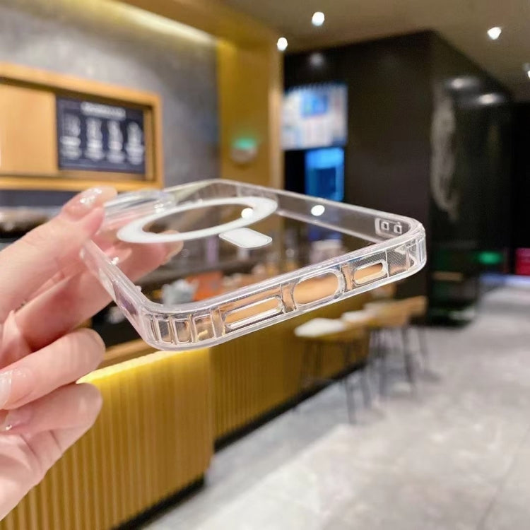 For iPhone 16 Pro Max Large Hole Camera MagSafe Magnetic Clear Acrylic TPU Case(Transparent) - iPhone 16 Pro Max Cases by PMC TechLife | Online Shopping South Africa | PMC TechLife | Buy Now Pay Later Mobicred