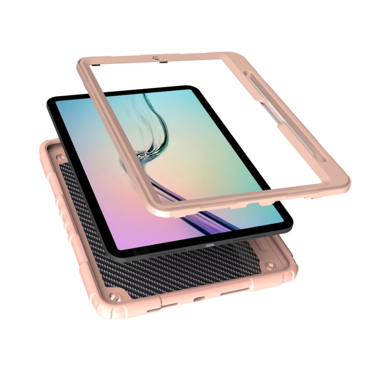 For iPad Pro 11 2024 Spider Turntable Handle Stress Relief Tablet Case(Rose Gold) - iPad Pro 11 2024 Cases by PMC TechLife | Online Shopping South Africa | PMC TechLife | Buy Now Pay Later Mobicred