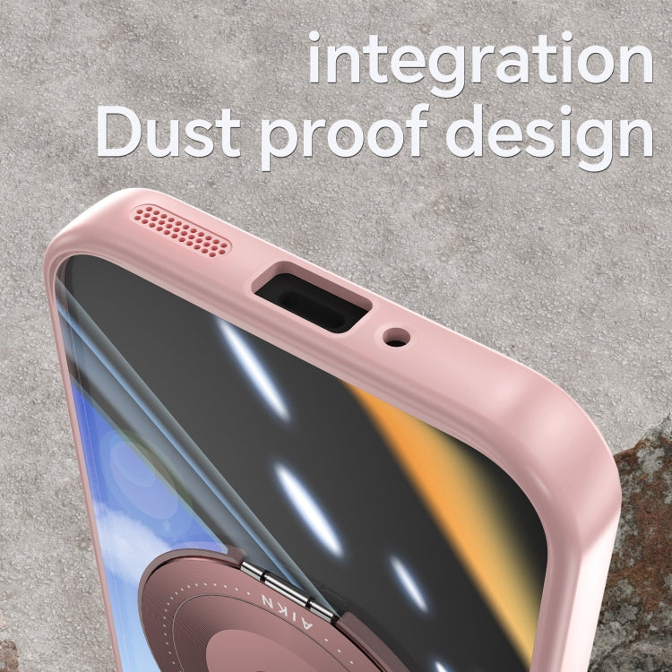 For Google Pixel 9 Pro 360 Holder Magsafe Acrylic Hybrid TPU Phone Case(Pink) - Google Cases by PMC TechLife | Online Shopping South Africa | PMC TechLife | Buy Now Pay Later Mobicred