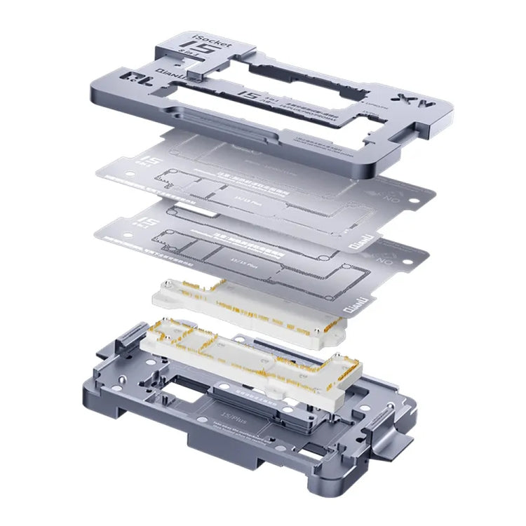 QianLi iSocket Series 8 in 1 Motherboard Layered Test Stand For iPhone 15 Series - free shipping - PMC TechLife - Order now!