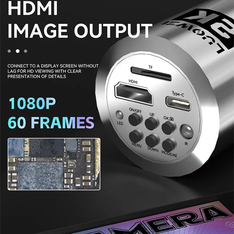 Luowei LW-GK20 UHD 1080P / 2K Microscope Camera with 5X Digital Zoom & Custom Storage - free shipping - PMC TechLife - Order now!