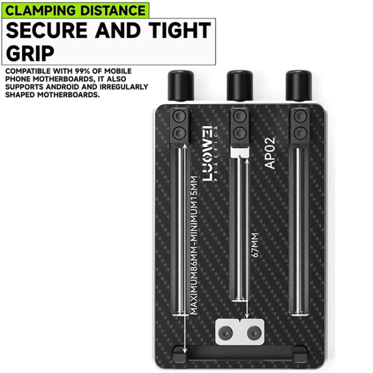 Luowei LW-AP02 Triaxial High-Temperature Carbon Fiber Motherboard Fixture - free shipping - PMC TechLife - Order now!