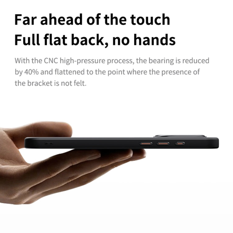 For iPhone 16 Pro Max 360 Rotating MagSafe Magnetic Frosted Phone Case(Black) - iPhone 16 Pro Max Cases by PMC TechLife | Online Shopping South Africa | PMC TechLife | Buy Now Pay Later Mobicred