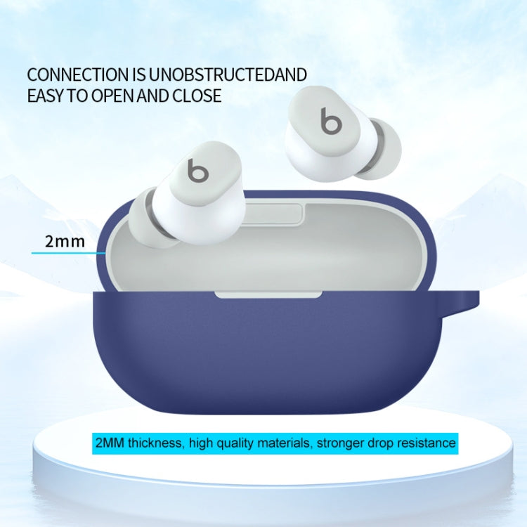 For Beats Solo Buds Wireless Earphones Silicone Protective Case(Dark Blue) - Other Case by PMC Jewellery | Online Shopping South Africa | PMC Jewellery | Buy Now Pay Later Mobicred