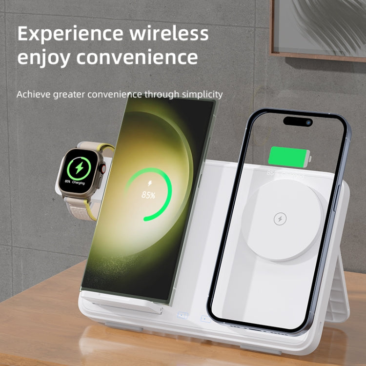 C30 15W 3 in 1 Magnetic Wireless Charger with Night Light(Black) - free shipping - PMC Jewellery - Order now!