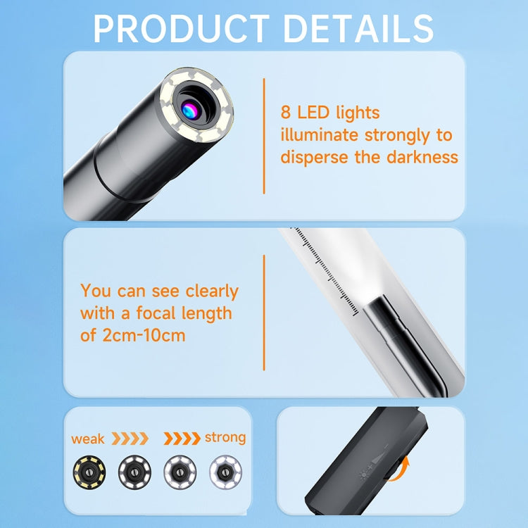 AN112 2 in 1 USB-C / Type-C + 8 Pin Interface 5.5mm HD Industry Endoscope, Length:3.5m Soft Tube -  by PMC TechLife | Online Shopping South Africa | PMC TechLife | Buy Now Pay Later Mobicred