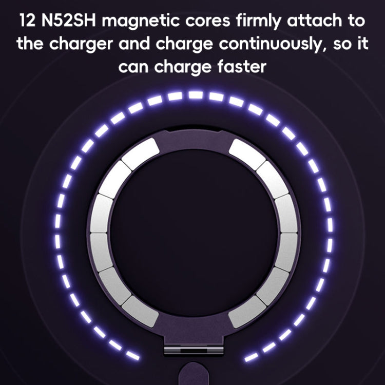 For iPhone 16 Pro Max MagSafe Airbag Shockproof Frosted Phone Case with Fold Holder(Black) - iPhone 16 Pro Max Cases by PMC TechLife | Online Shopping South Africa | PMC TechLife | Buy Now Pay Later Mobicred