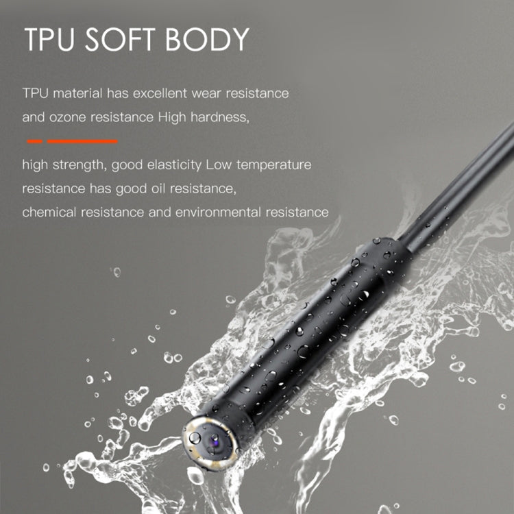 T21 4.5 inch IPS Color Screen 8mm Single Camera Split Hard Cable Industrial Endoscope, Length:10m(Black Red) -  by PMC TechLife | Online Shopping South Africa | PMC TechLife | Buy Now Pay Later Mobicred