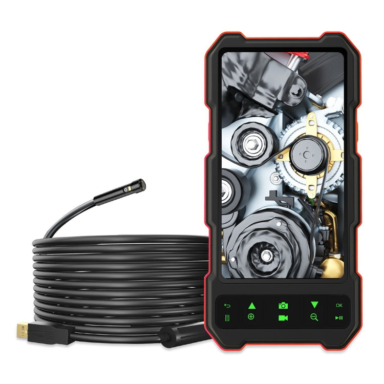 T21 4.5 inch IPS Color Screen 7.9mm Dual Camera Split Hard Cable Industrial Endoscope, Length:5m(Black Red) -  by PMC TechLife | Online Shopping South Africa | PMC TechLife | Buy Now Pay Later Mobicred