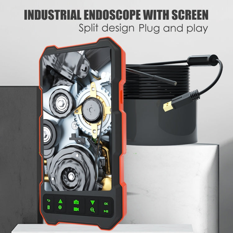 T21 4.5 inch IPS Color Screen 7.9mm Dual Camera Split Hard Cable Industrial Endoscope, Length:3.5m(Black Red) -  by PMC TechLife | Online Shopping South Africa | PMC TechLife | Buy Now Pay Later Mobicred
