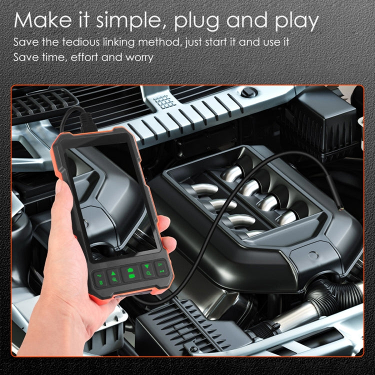 T21 4.5 inch IPS Color Screen 7.9mm Dual Camera Split Hard Cable Industrial Endoscope, Length:5m(Black Red) -  by PMC TechLife | Online Shopping South Africa | PMC TechLife | Buy Now Pay Later Mobicred