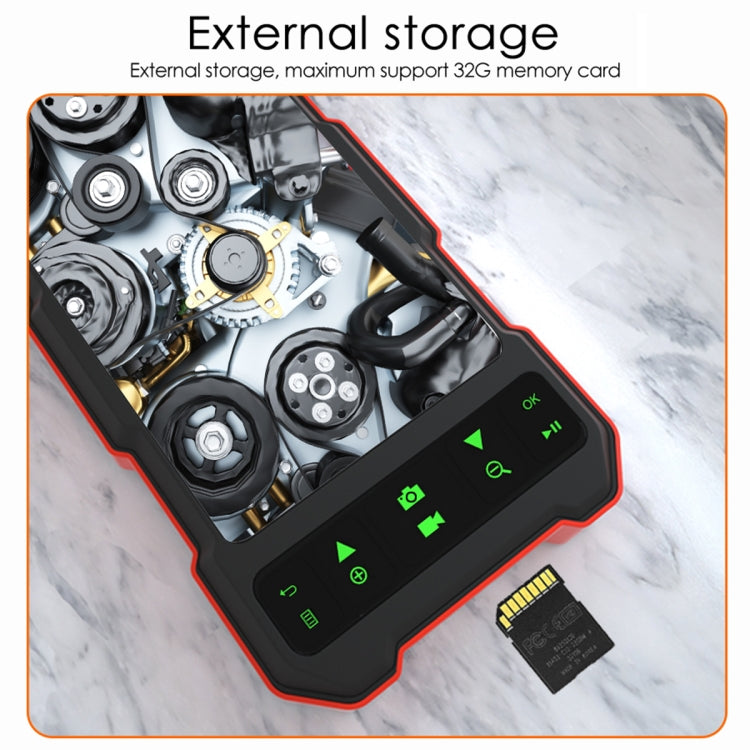 T21 4.5 inch IPS Color Screen 7.9mm Dual Camera Split Hard Cable Industrial Endoscope, Length:5m(Black Red) -  by PMC TechLife | Online Shopping South Africa | PMC TechLife | Buy Now Pay Later Mobicred