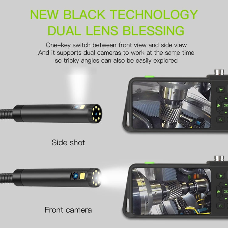 T22 4.5 inch IPS Color Screen 8mm Single Camera Hard Cable Industrial Endoscope, Length:10m(Black Orange) -  by PMC TechLife | Online Shopping South Africa | PMC TechLife | Buy Now Pay Later Mobicred