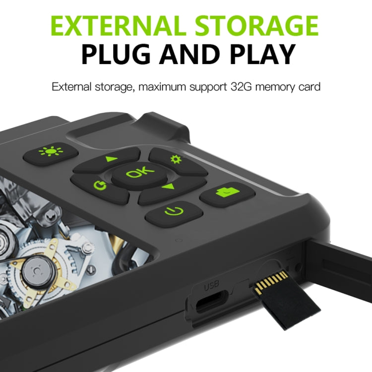 T22 4.5 inch IPS Color Screen 8mm Single Camera Hard Cable Industrial Endoscope, Length:10m(Black Orange) -  by PMC TechLife | Online Shopping South Africa | PMC TechLife | Buy Now Pay Later Mobicred