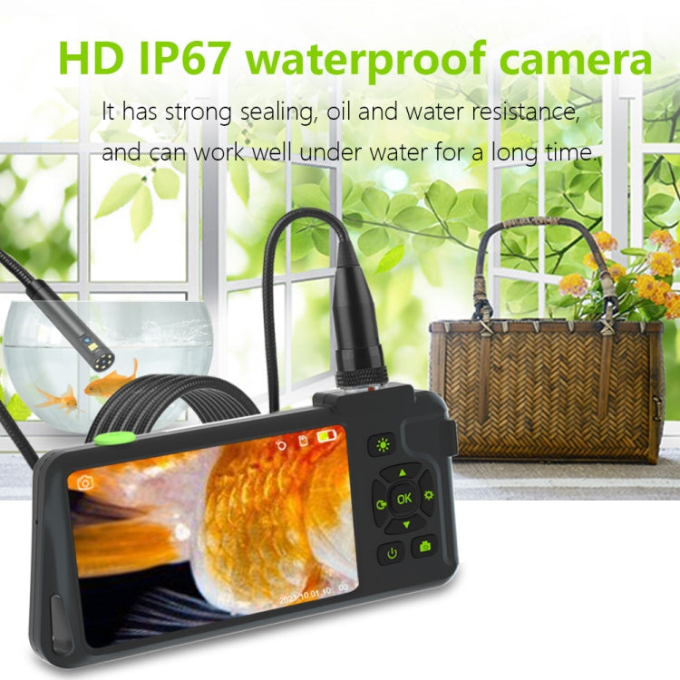 T22 4.5 inch IPS Color Screen 5.5mm Single Camera Hard Cable Industrial Endoscope, Length:1m(Black Orange) - free shipping - PMC TechLife - Order now!