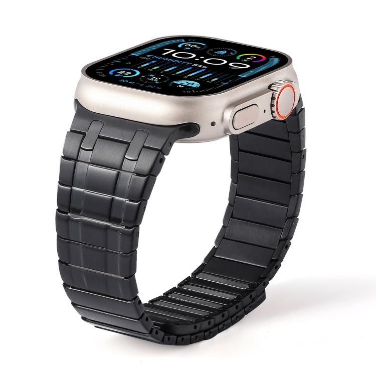 For Apple Watch Series 8 45mm Magnetic Stainless Steel Watch Band(Black) - free shipping - PMc TechLife - Order now!