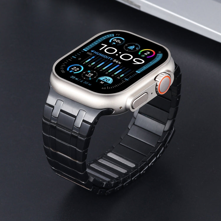 For Apple Watch Series 8 45mm Magnetic Stainless Steel Watch Band(Black) - free shipping - PMc TechLife - Order now!