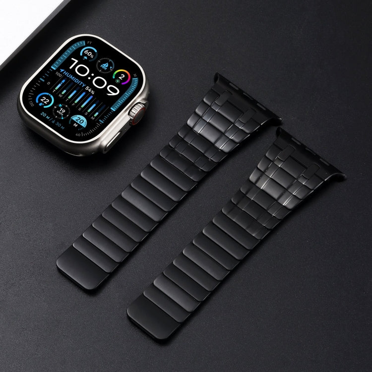 For Apple Watch Series 8 45mm Magnetic Stainless Steel Watch Band(Black) - free shipping - PMc TechLife - Order now!