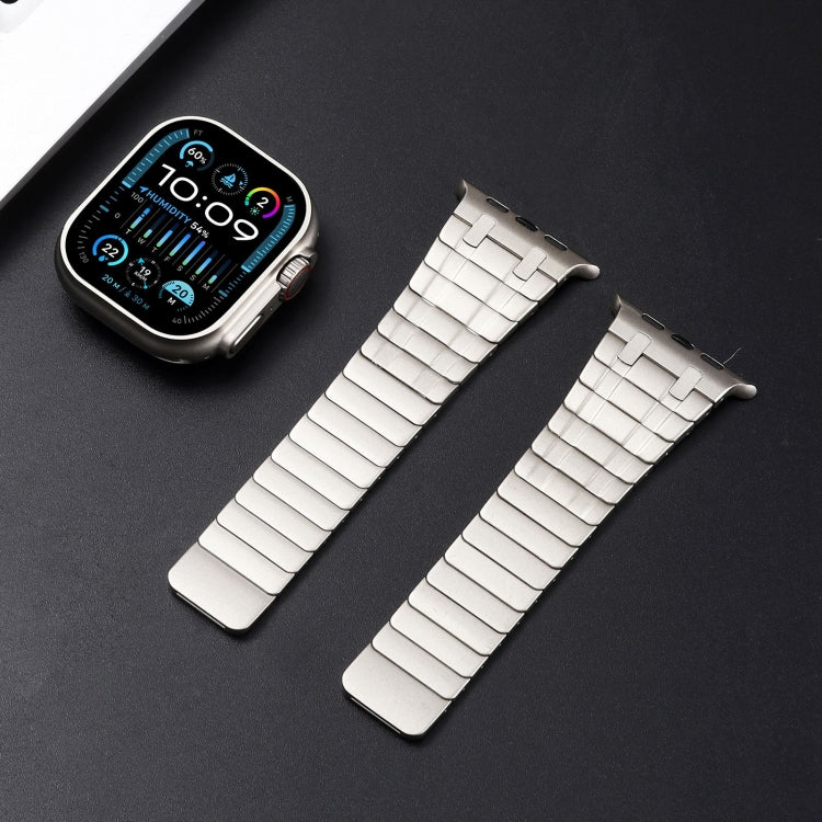 For Apple Watch SE 2022 44mm Magnetic Stainless Steel Watch Band(Titanium Gold) - free shipping - PMc TechLife - Order now!