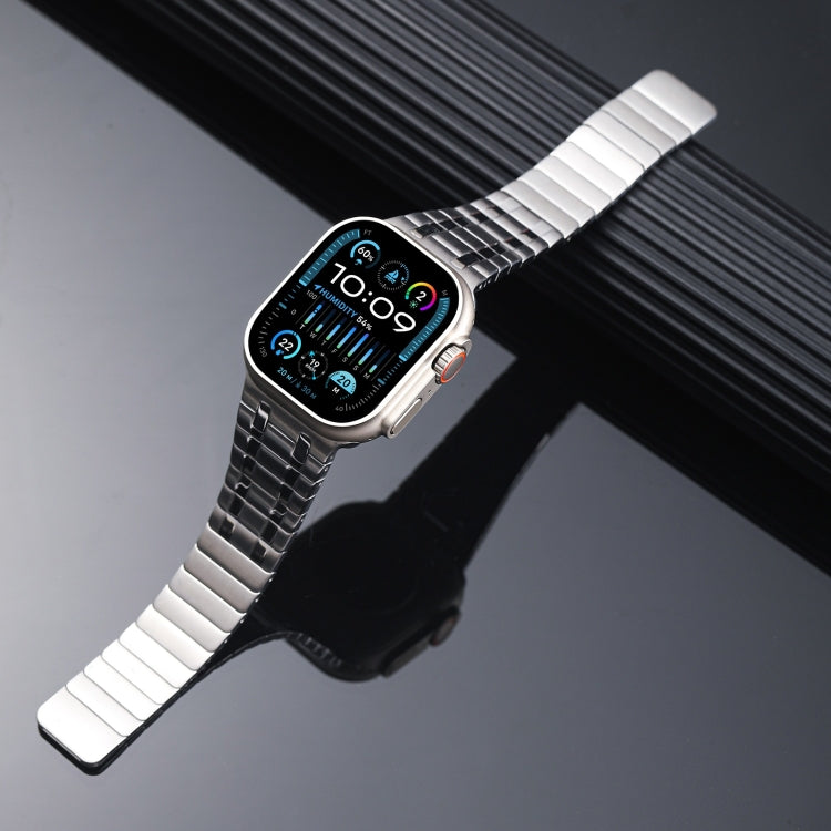 For Apple Watch Series 7 45mm Magnetic Stainless Steel Watch Band(Silver) - free shipping - PMc TechLife - Order now!