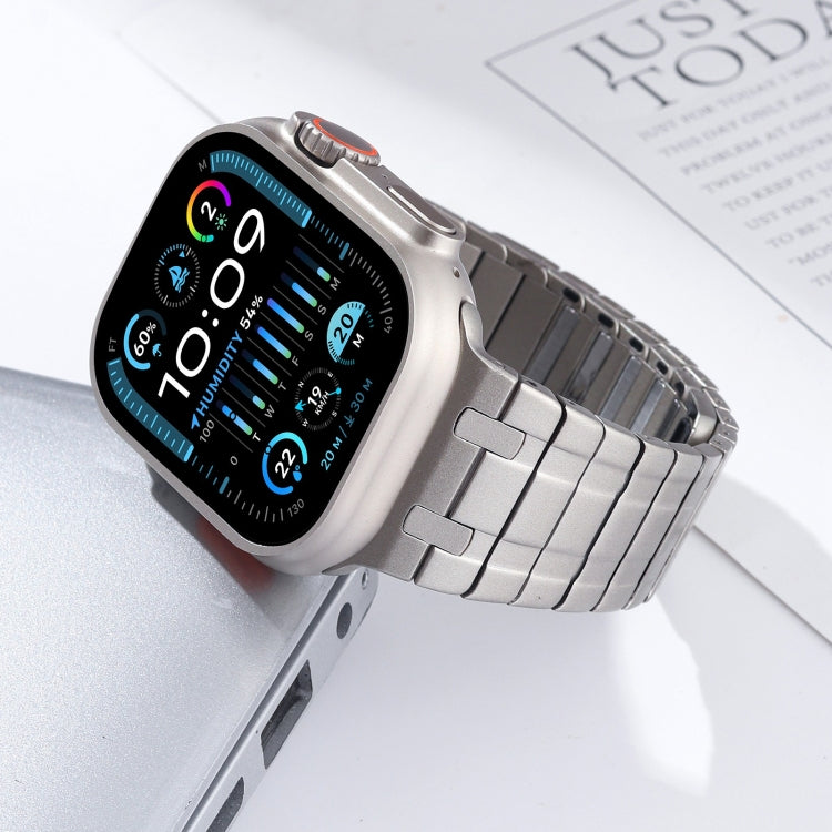 For Apple Watch Series 7 45mm Magnetic Stainless Steel Watch Band(Titanium Gold) - free shipping - PMc TechLife - Order now!