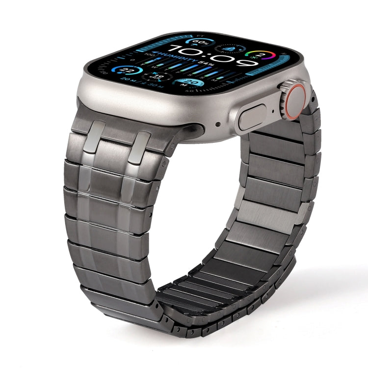 For Apple Watch Series 6 44mm Magnetic Stainless Steel Watch Band(Titanium Grey) - free shipping - PMc TechLife - Order now!