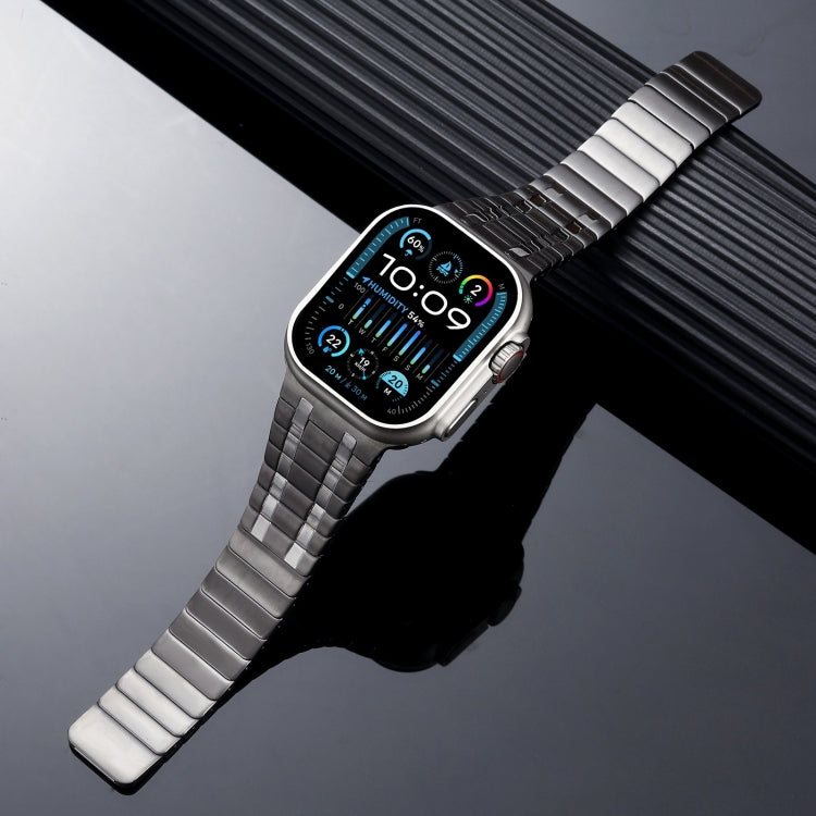 For Apple Watch Series 6 44mm Magnetic Stainless Steel Watch Band(Titanium Grey) - free shipping - PMc TechLife - Order now!