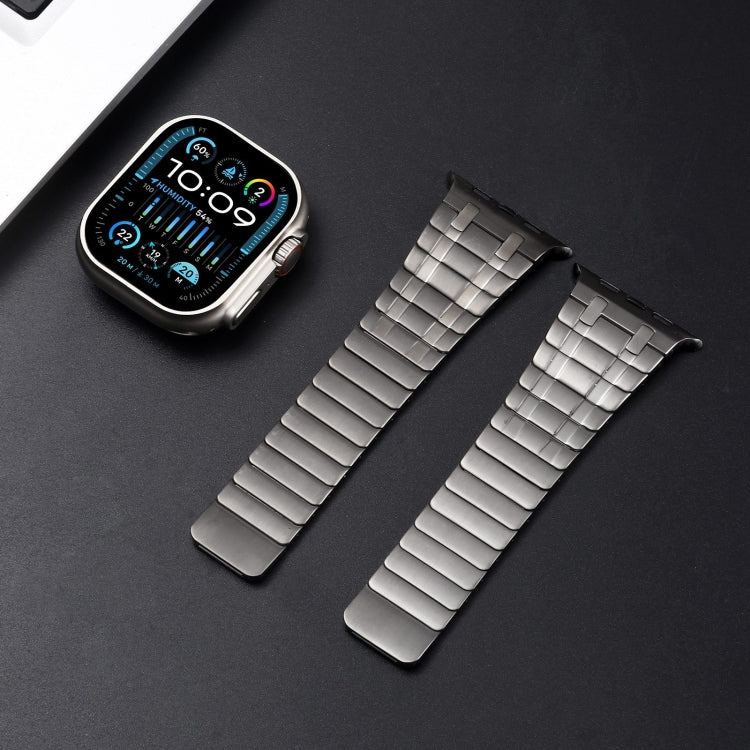 For Apple Watch Series 6 44mm Magnetic Stainless Steel Watch Band(Titanium Grey) - free shipping - PMc TechLife - Order now!