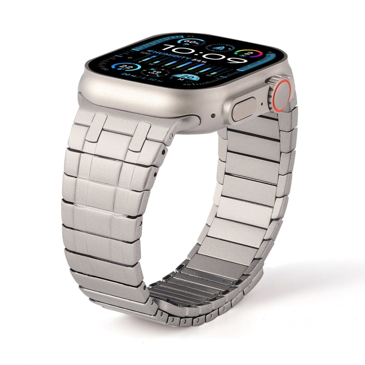 For Apple Watch Series 4 44mm Magnetic Stainless Steel Watch Band(Titanium Gold) - free shipping - PMc TechLife - Order now!