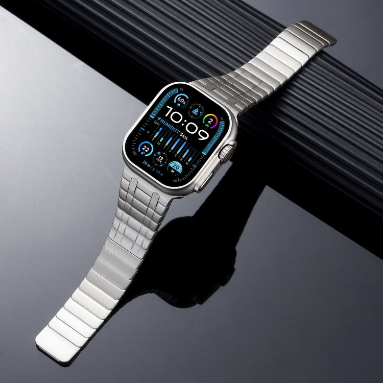 For Apple Watch Series 4 44mm Magnetic Stainless Steel Watch Band(Titanium Gold) - free shipping - PMc TechLife - Order now!