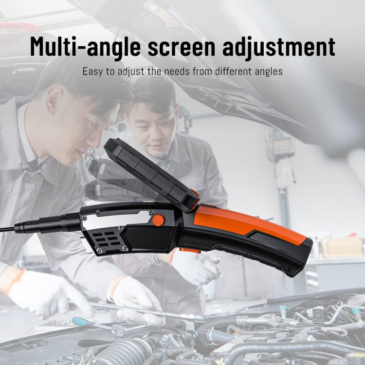 T27 5 inch IPS Color Screen 8mm Single Camera Handheld Hard Cable HD Industrial Endoscope, Length:10m(Orange Black) -  by PMC TechLife | Online Shopping South Africa | PMC TechLife | Buy Now Pay Later Mobicred