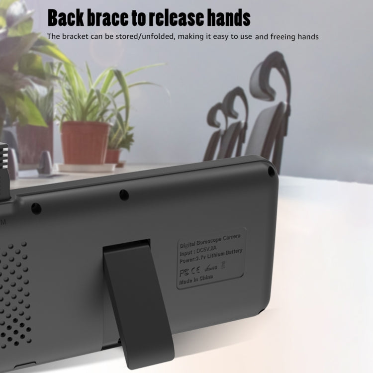 T29 5 inch IPS Screen 8mm Single Lens IP67 Waterproof Industrial Endoscope With Bracket, Length:10m -  by PMC TechLife | Online Shopping South Africa | PMC TechLife | Buy Now Pay Later Mobicred