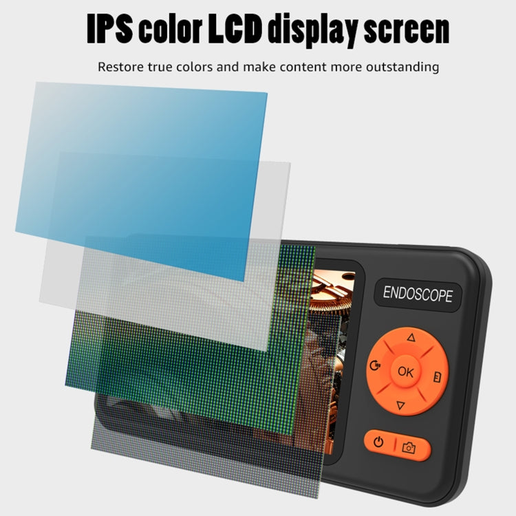 T29 5 inch IPS Screen 5.5mm Dual Lens IP67 Waterproof Industrial Endoscope With Bracket, Length:2m -  by PMC TechLife | Online Shopping South Africa | PMC TechLife | Buy Now Pay Later Mobicred
