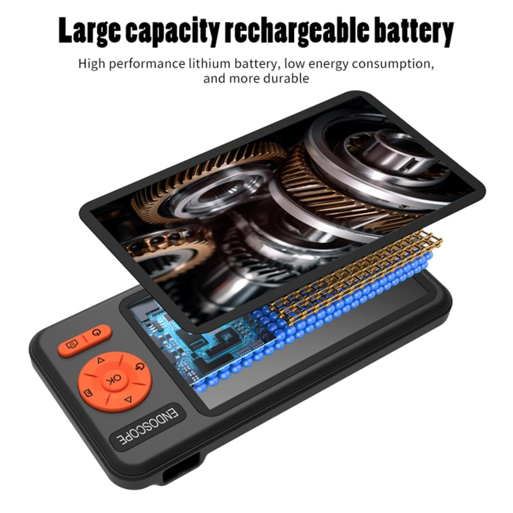 T29 5 inch IPS Screen 5.5mm Dual Lens IP67 Waterproof Industrial Endoscope With Bracket, Length:1m -  by PMC TechLife | Online Shopping South Africa | PMC TechLife | Buy Now Pay Later Mobicred