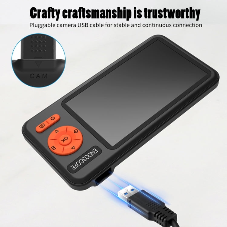 T29 5 inch IPS Screen 7.9mm Triple Lens IP67 Waterproof Industrial Endoscope With Bracket, Length:5m -  by PMC TechLife | Online Shopping South Africa | PMC TechLife | Buy Now Pay Later Mobicred