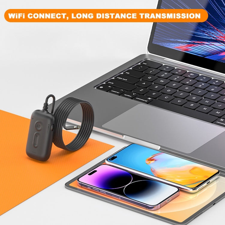 Y15 3.9mm Single Camera WiFi Connected Hard Cable HD Industrial Endoscope, Length:1m(Black) -  by PMC TechLife | Online Shopping South Africa | PMC TechLife | Buy Now Pay Later Mobicred