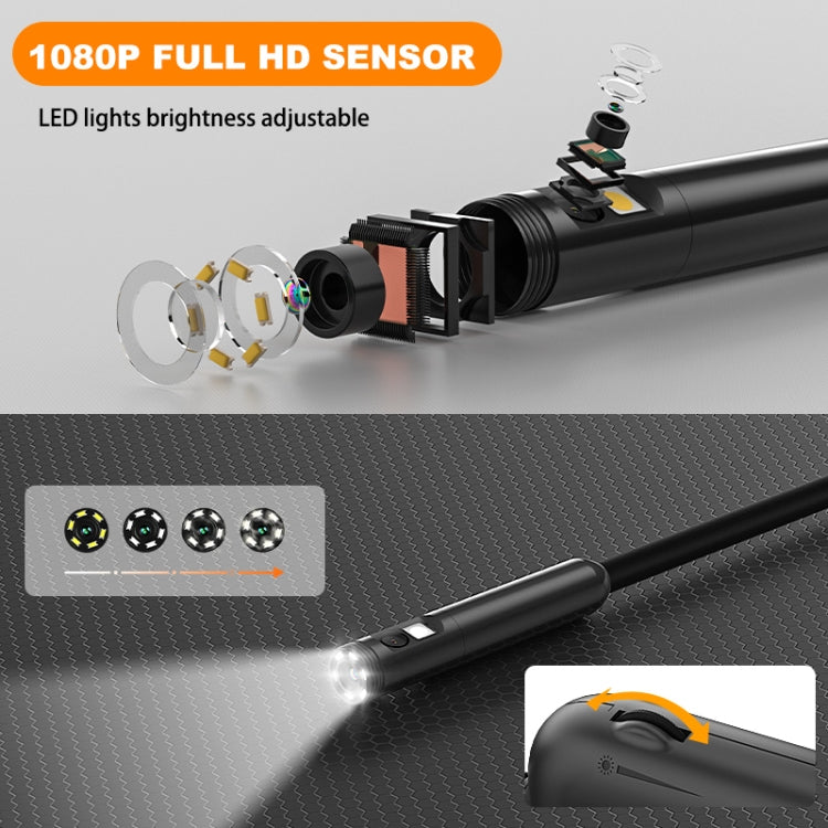 Y15 7.9mm Dual Camera WiFi Connected Hard Cable HD Industrial Endoscope, Length:1m(Black) -  by PMC TechLife | Online Shopping South Africa | PMC TechLife | Buy Now Pay Later Mobicred