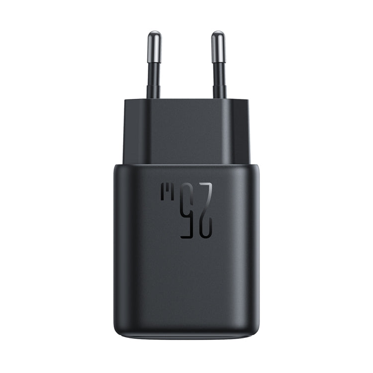 JOYROOM JR-TCF23 25W USB-C / Type-C Port Fast Charger Kit with Type-C to Type-C Cable, Plug:EU Plug(Black) - free shipping - PMC TechLife - Order now!