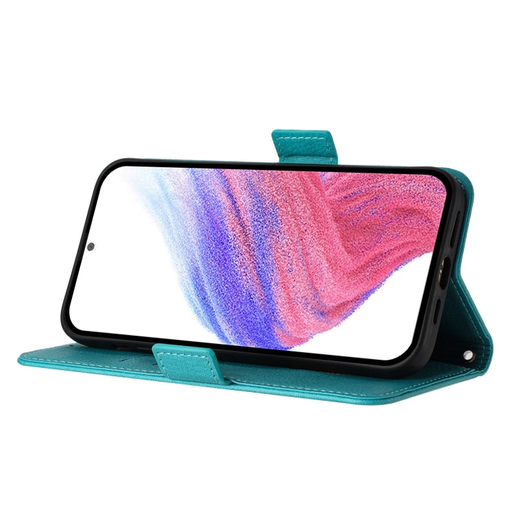 For Ulefone Note 14 Embossed Rose RFID Anti-theft Leather Phone Case(Light Blue) - Ulefone Cases by PMC Jewellery | Online Shopping South Africa | PMC Jewellery | Buy Now Pay Later Mobicred