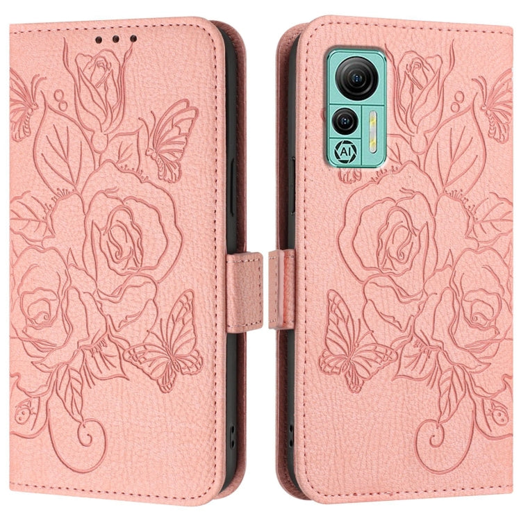 For Ulefone Note 14 Embossed Rose RFID Anti-theft Leather Phone Case(Pink) - Ulefone Cases by PMC Jewellery | Online Shopping South Africa | PMC Jewellery | Buy Now Pay Later Mobicred