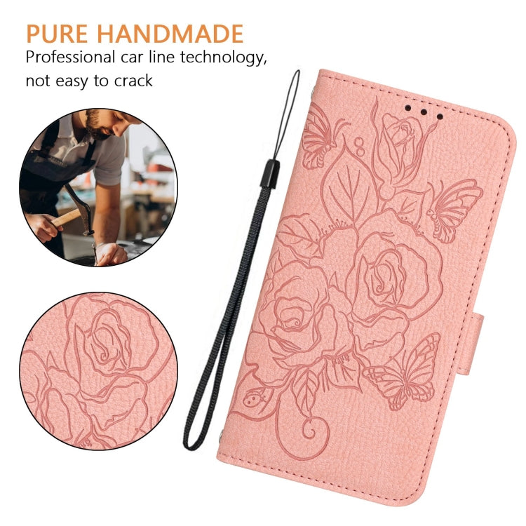 For Ulefone Note 14 Embossed Rose RFID Anti-theft Leather Phone Case(Pink) - Ulefone Cases by PMC Jewellery | Online Shopping South Africa | PMC Jewellery | Buy Now Pay Later Mobicred
