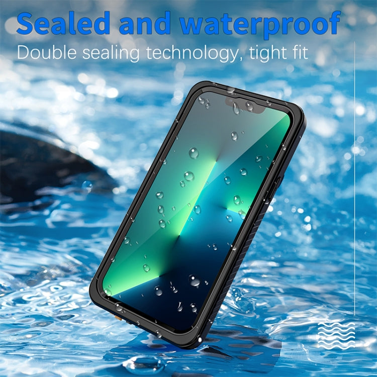 For iPhone 13 Pro Max RedPepper Shockproof IP68 Waterproof PC + TPU Protective Case(Black) - free shipping - PMc TechLife - Order now!