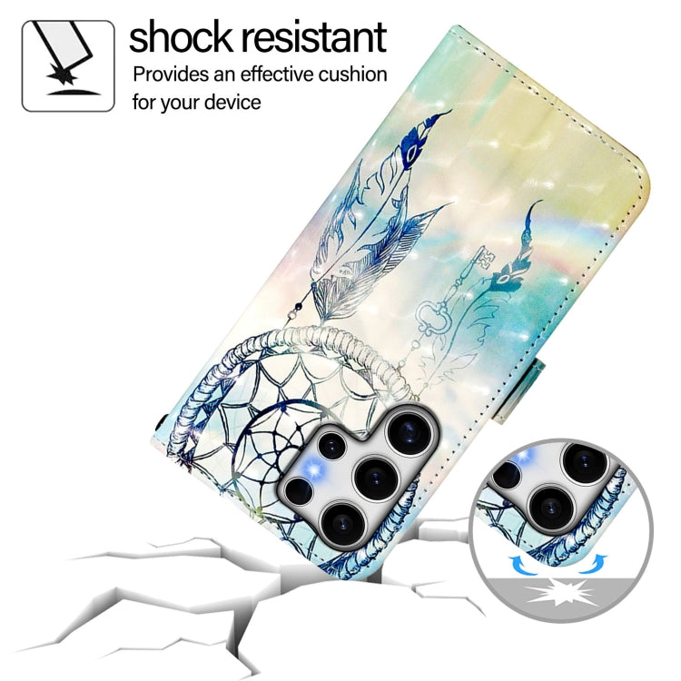 For Samsung Galaxy S25 Ultra 5G 3D Painting Horizontal Flip Leather Phone Case(Dream Wind Chimes) - Galaxy S25 Ultra 5G Cases by PMC Jewellery | Online Shopping South Africa | PMC Jewellery | Buy Now Pay Later Mobicred