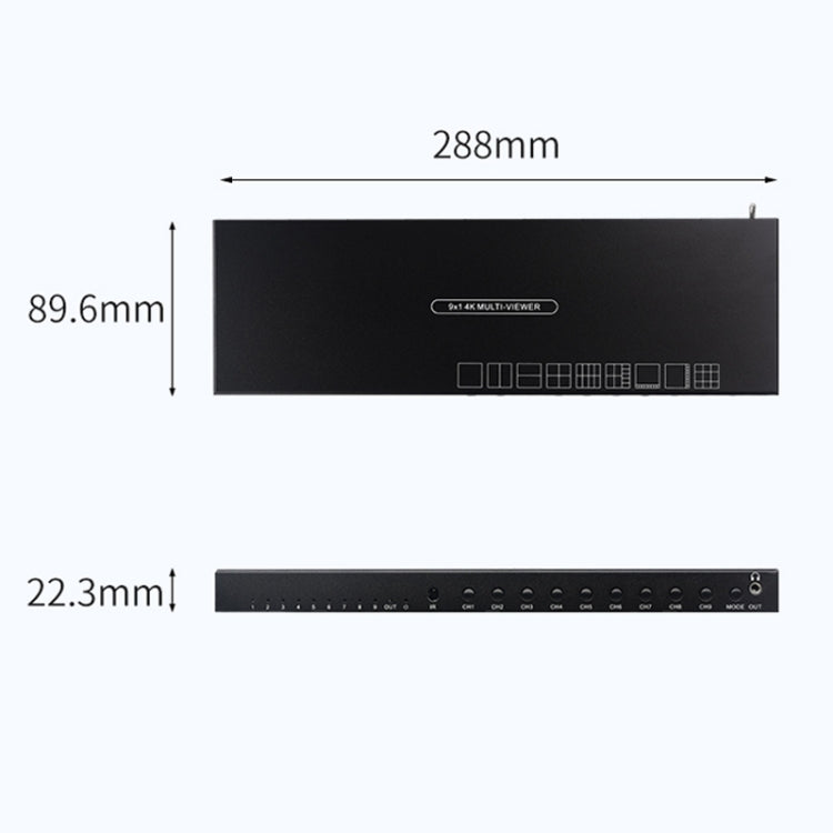 Measy MV4391 9-screen 4K HDMI 1080P Simultaneous Display Splitter(AU Plug) - free shipping - PMC TechLife - Order now!